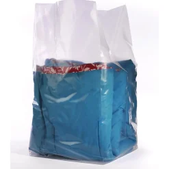 10" x 24" Gusseted Poly Bags, Bags on a Roll, 1 Mil, Clear, 1000/Roll (1398R)