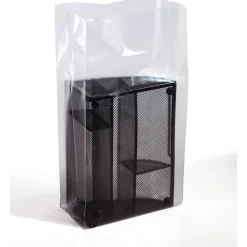 10" x 4" x 24" Gusseted Poly Bags, 3 Mil, Clear, 500/Carton (1717)