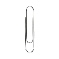 ACCO Recycled Paper Clips, Jumbo, Silver, 100/Box, 10 Boxes/Pack (A7072525) Clearance