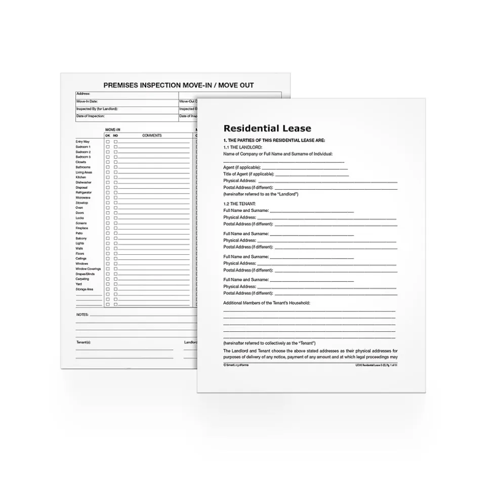 Adams Carbonless Rental Applications, 8.5" x 11", 4 Sets/Book (LF310)