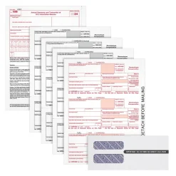Adams 2024 1099-NEC 4-Part Laser/Inkject Tax Forms with Envelopes and software, 25/pack (LNEC413)