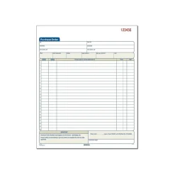 Adams 3-Part Carbonless Purchase Order, 10.69"L x 8.38"W, 50 Sets/Book (TC8131)