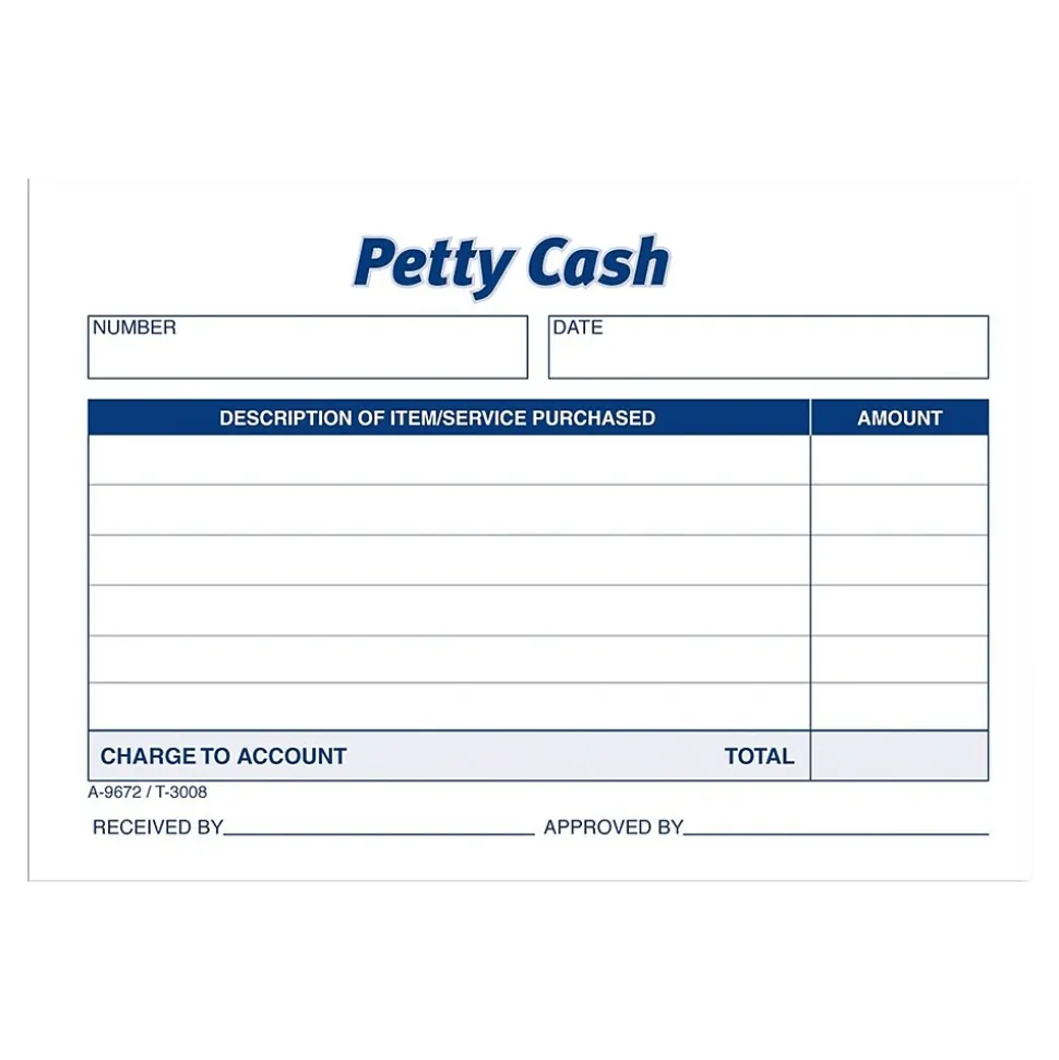 Adams 1-Part Carbonless Receipts, 5"L x 3.5"W, 50 Sets/Book, 12 (9672ABF)