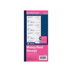 Adams 2-Part Carbonless Receipts, 2.75"L x 4.75"W, 200 Sets/Book (DC1152)
