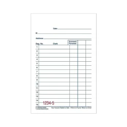 Adams 2-Part Carbonless Sales Orders, 5.63"L x 3.34"W, 50 Sets/Book, 10/Pack (DC3510)