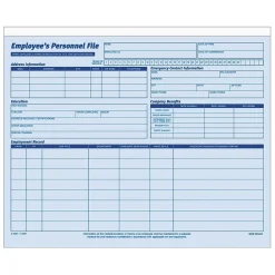Adams 1 Part Employee Personal Files, 20/Pack (9287ABF)