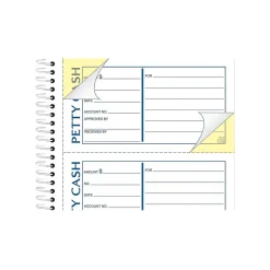 Adams 2-Part Petty Cash Carbonless Receipts Book, 2.75" x 5", 200 Forms/Book (ABF SC1156)