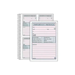 Adams Phone Message Pad, 5.5" x 3.8", Ruled, Pink, 100 Sheets/Pad (SC1187D) Outlet