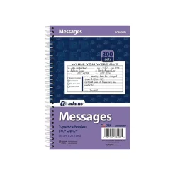 Adams Phone Message Pad, 5.5" x 8.5", Ruled, White, 100 Sheets/Pad (SC8603D) Best