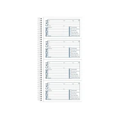 Adams Phone Message Pad, 5.5" x 11", Ruled, White, 100 Sheets/Pad (SC1154R) Best