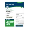 Adams Quitclaim Deed, Form and Instructions, 8.5" x 11", 4 Sets/Book (LF298)