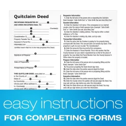Adams Quitclaim Deed, Form and Instructions, 8.5