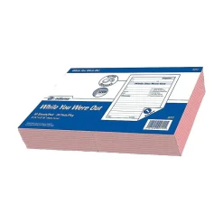 Adams While You Were Out Message Pads, 4.25" x 5.5", Pink, 50 Sheets/Pad, 24 Pads/Pack (9711) Discount
