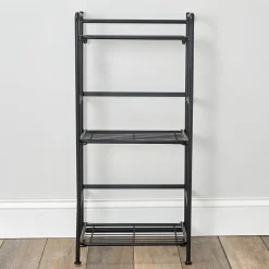 Advantus FlipShelf 3-Shelf Metal Unit, 14.5"W, Black (37635)
