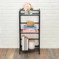 Advantus FlipShelf 3-Shelf Metal Unit, 14.5"W, Black (37635)