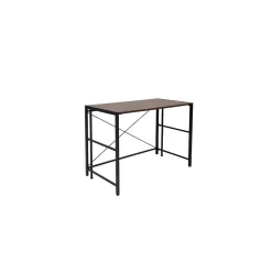Advantus Flipshelf 40"W Workstation Desk, Wood Grain/Black (39347)
