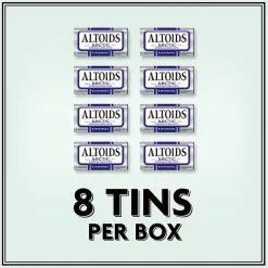 Altoids Sugar Free Peppermint Mints, 9.6 oz., 8 Pieces/Pack, 8/Box (209-00488)