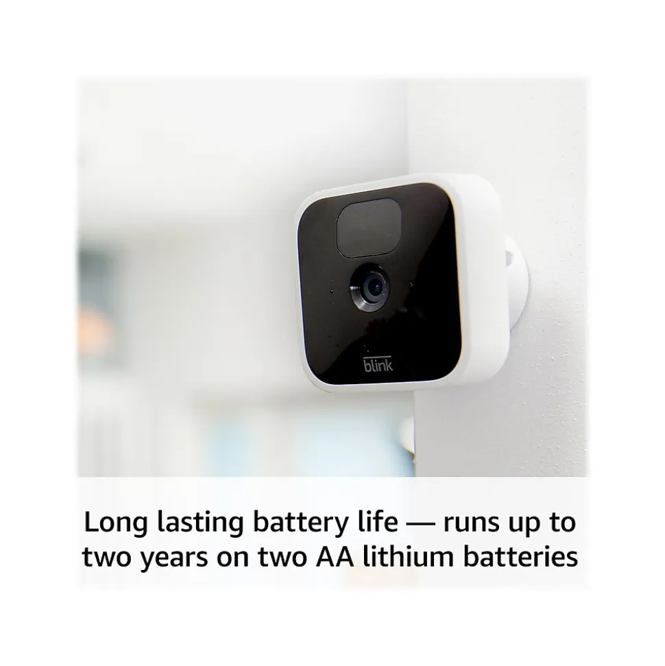 Amazon Blink Wireless Indoor Security Camera, Three Camera Kit, White/Black (B07X5FCW3X)
