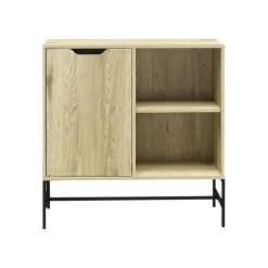 Ameriwood Modine 30"H 2-Shelf Bookcase with Adjustable Shelf, Natural (3483912COM)