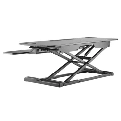 Amer Mounts EZRiser36 Height Adjustable Sit/Stand Desk Computer Riser, Black