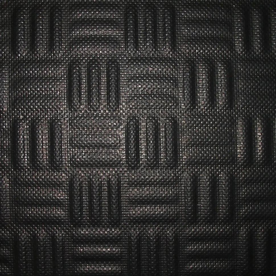 Anderson Cushion Station™ Nitrite Rubber Anti-Fatigue Floor Mat Without Holes, 4' x 12.3', Black