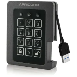 Apricorn Aegis Padlock ASSD-3PL256-1TBF 1 TB 2.5" Internal Solid State Drive, TAA Compliant