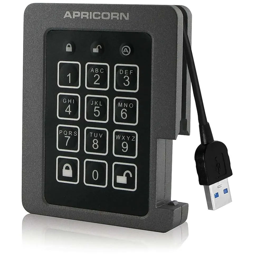 Apricorn Aegis Padlock ASSD-3PL256-1TBF 1 TB 2.5" Internal Solid State Drive, TAA Compliant