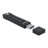 Apricorn Aegis Secure Key 3z 128GB USB 3.1 Type A Flash Drive, Black (ASK3Z-128GB)