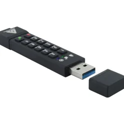 Apricorn Aegis Secure Key 3z 32GB USB 3.0 Type A Flash Drive, Black (ASK3Z-32GB)