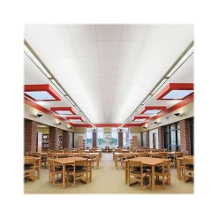 Armstrong FINE FISSURED Beveled Tongue & Groove Edge Ceiling Tile, 12" x 12", White, 40/Carton (BP741)