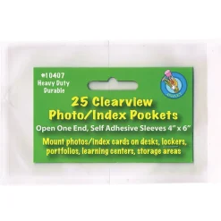 Ashley Heavyweight Sheet Protector, 4" x 6", Clear, 25 Per Pack, 5 Packs (ASH10407-5) Outlet