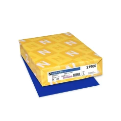 Astrobrights Colored Paper, 24 lbs., 8.5" x 11", Blast-Off Blue, 500 Sheets/Ream (21906)
