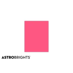 Astrobrights Colored Paper, 24 lbs., 8.5" x 11", Plasma Pink, 500 Sheets/Ream (22119)