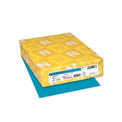 Astrobrights 65 lb. Cardstock Paper, 8.5" x 11", Celestial Blue, 250 Sheets/Pack (WAU22861)