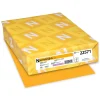 Astrobrights 30% Recycled Colored Paper, 24 lbs., 8.5" x 11", Galaxy Gold, 500 Sheets/Ream (22571)
