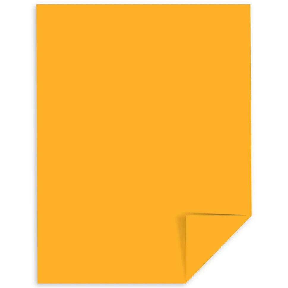 Astrobrights 30% Recycled Colored Paper, 24 lbs., 8.5" x 11", Galaxy Gold, 500 Sheets/Ream (22571)