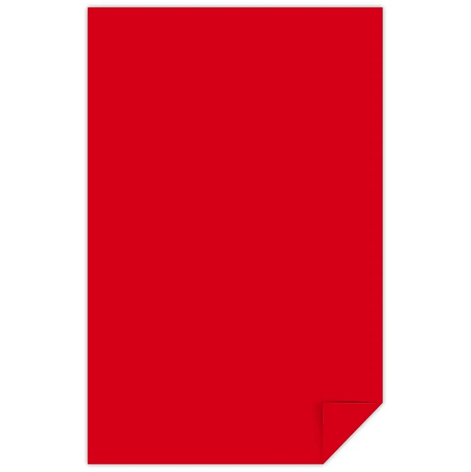 Astrobrights 11" x 17" Color Copy Paper, 24lbs., Red, 500 Sheets/Ream (21553/22553)