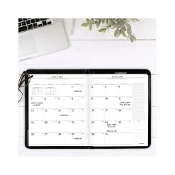 AT-A-GLANCE Executive Faux Leather Padfolio, Black (70-290-05-25)