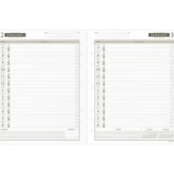 AT-A-GLANCE 2025 11" x 8.5" Daily & Monthly Planner Refill, White/Brown (491-125-25)