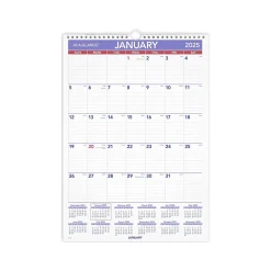 AT-A-GLANCE 2025 12" x 17" Monthly Wall Calendar, (PM2-28-25) Clearance