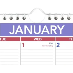 AT-A-GLANCE 2025 15" x 12" Monthly Wall Calendar, White/Purple (PM8-28-25) Hot