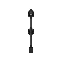 Atdec Adjustable Heavy-Duty Dual Vertical Monitor Mount, Up to 57" Monitor, Black (AWMS-2-BT75-H-B)