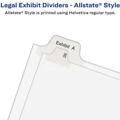 Avery Allstate Pre-Printed 126-150 Paper Divider, White, Set (01706) Sale