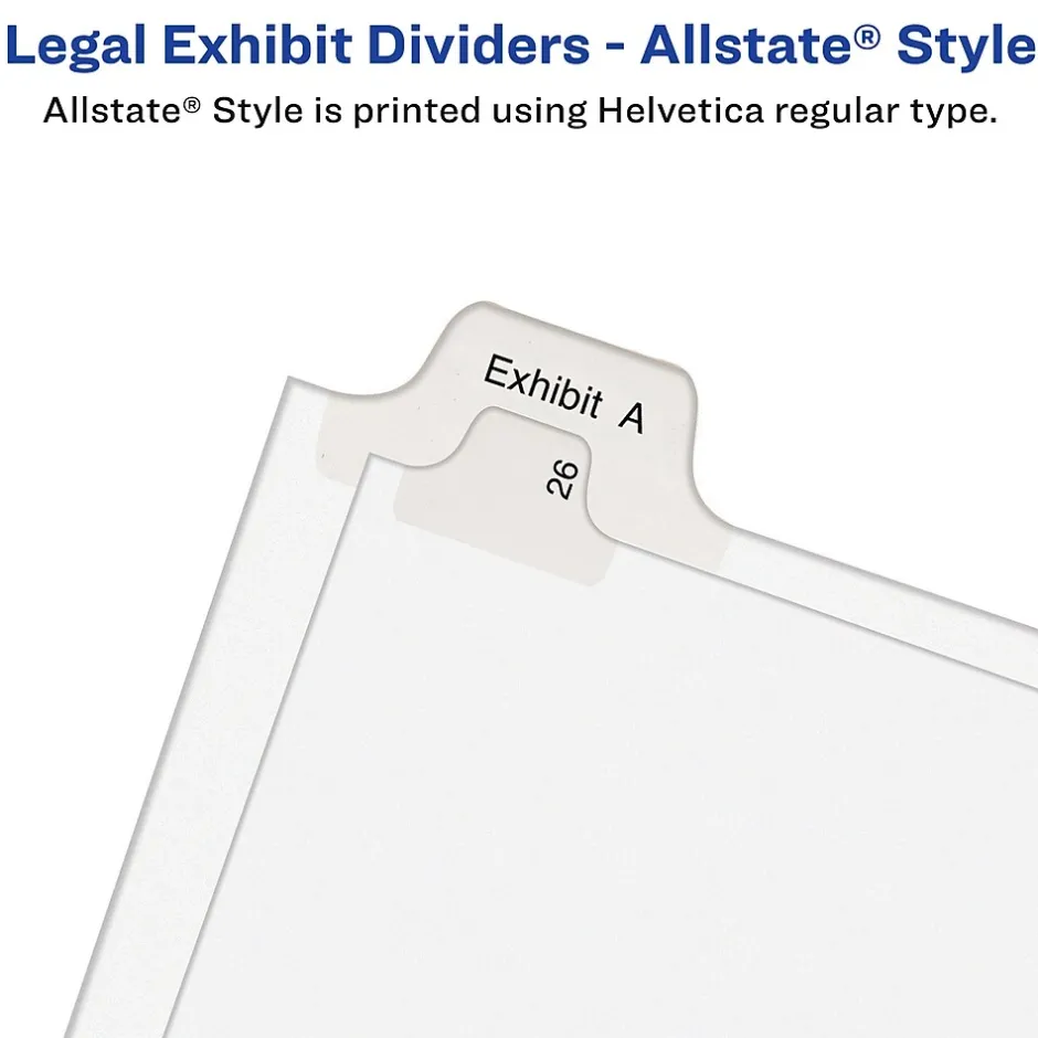 Avery Allstate Pre-Printed 126-150 Paper Divider, White, Set (01706) Sale