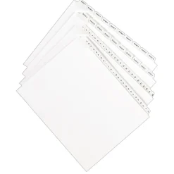 Avery Allstate Pre-Printed 126-150 Paper Divider, White, Set (01706) Sale