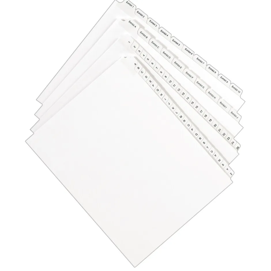 Avery Allstate Pre-Printed 126-150 Paper Divider, White, Set (01706) Sale