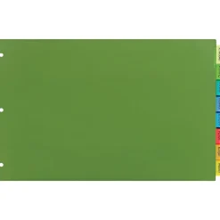 Avery Big Tab Insertable Plastic Dividers for 11" x 17" Binders, 8 Tabs, Multicolor (11179) Sale