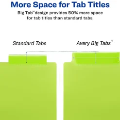 Avery Big Tab Insertable Plastic Divider, 8 Tabs, Multicolor, 1 Set (11901) Sale