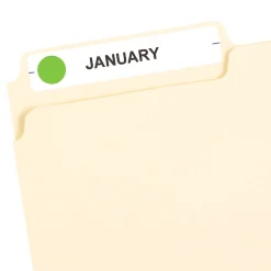 Avery Color-Coding Labels, 1/2 " Dia, Neon Green, Non-Printable, 840 Labels/Pack (5052) Hot