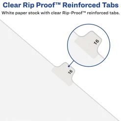 Avery Individual Legal Dividers, Letter Size, Tab C, White (01403) Clearance